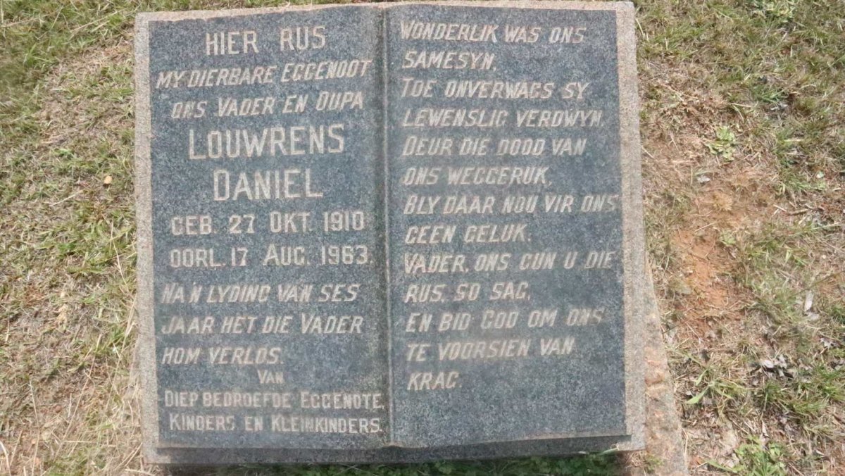 ? Louwrens Daniel 1910-1963