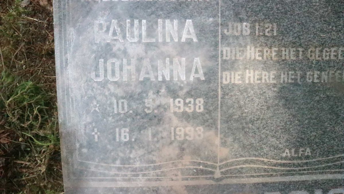 ? Paulina Johanna 1938-1993
