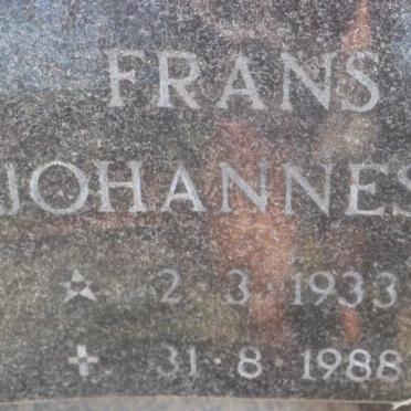 ? Frans Johannes 1933-1988