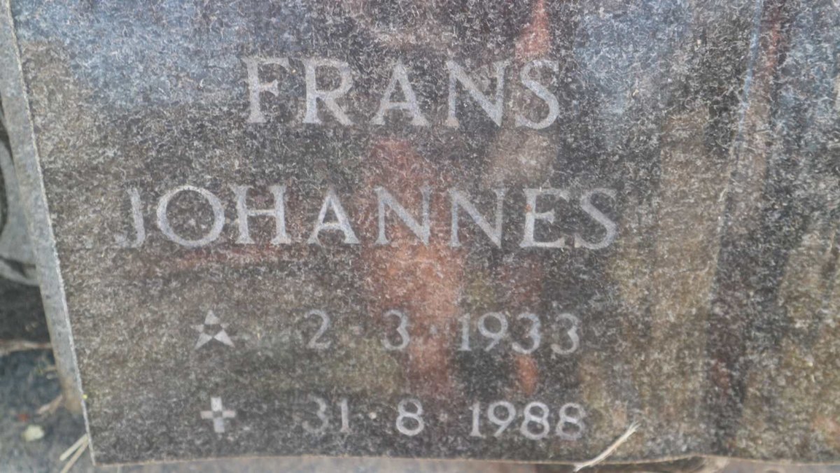 ? Frans Johannes 1933-1988