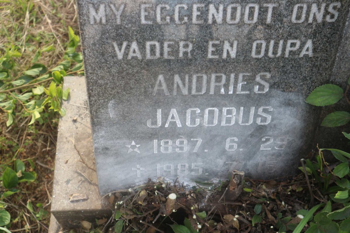 ? Andries Jacobus 1897-1985