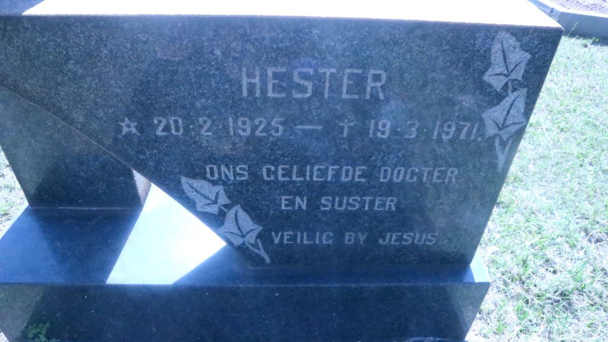 ? Hester 1925-1971