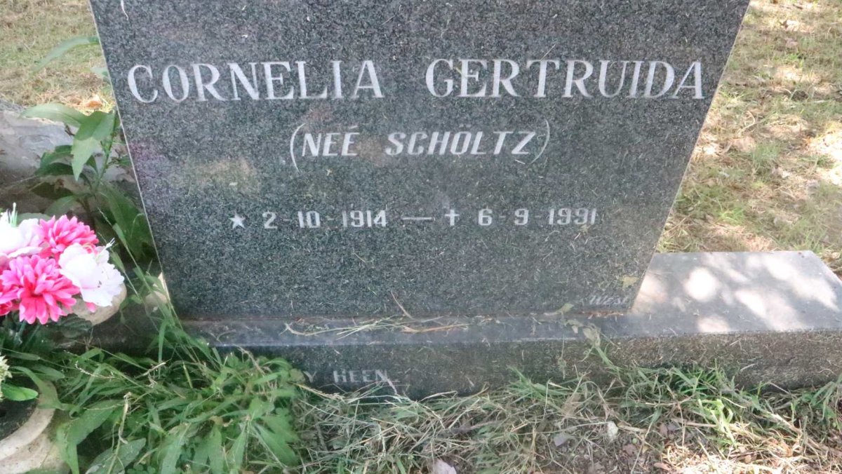 ? Cornelia Gertruida nee SCHOLTZ 1914-1991