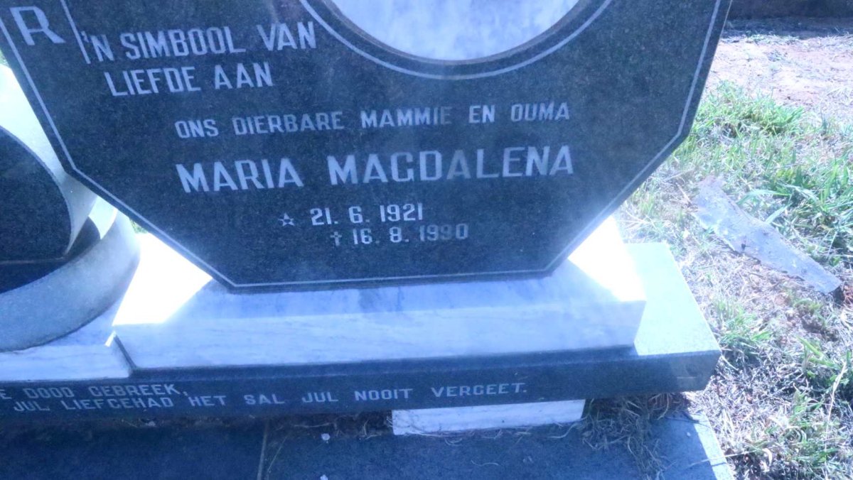 ? Maria Magdalena 1921-1990