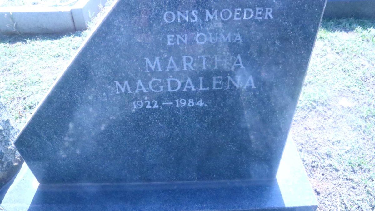 ? Martha Magdalena 1922-1984