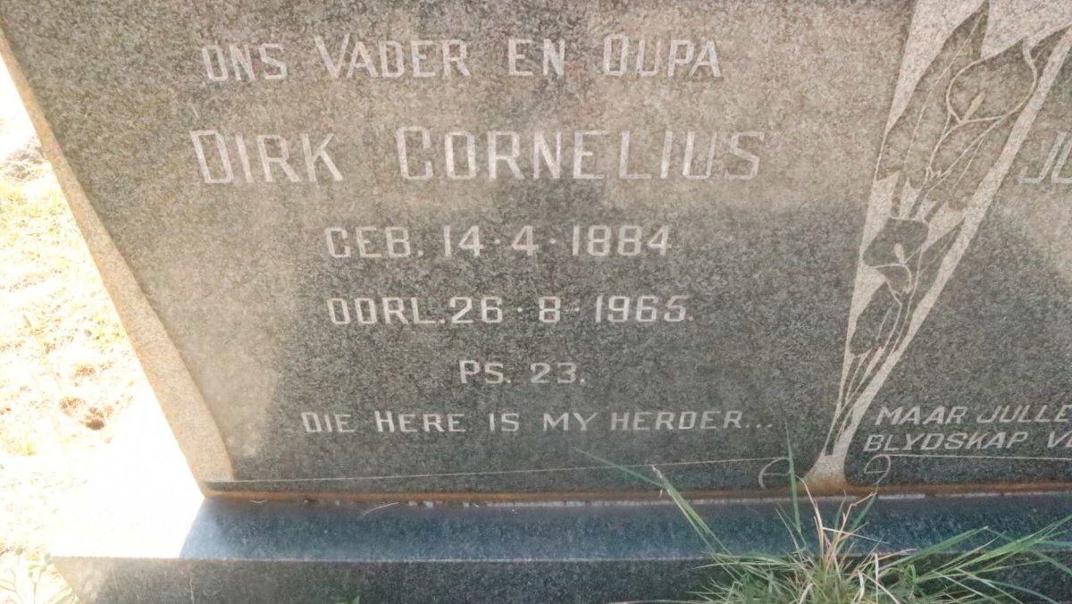? Dirk Cornelius 1884-1965 &amp; Johanna Alida Elizabeth 1888-1967