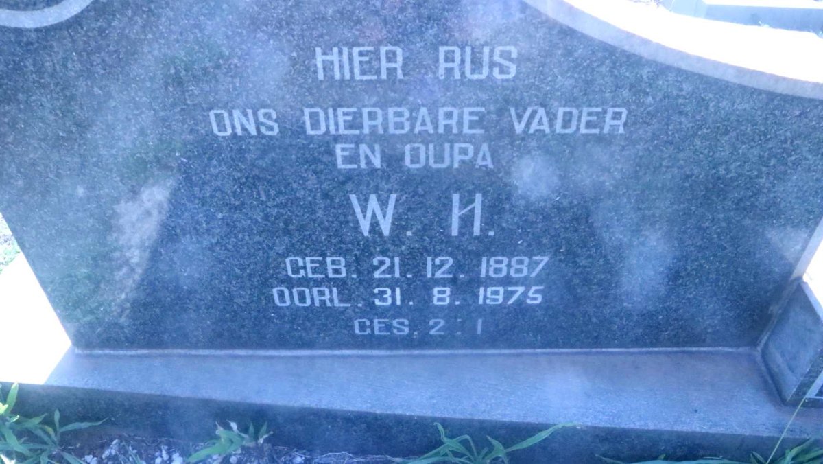 ? W.H. 1887-1975