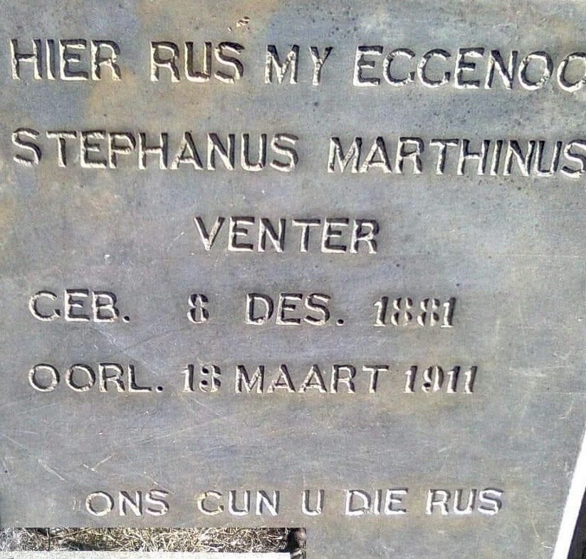 VENTER Stephanus Marthinus 1881-1911