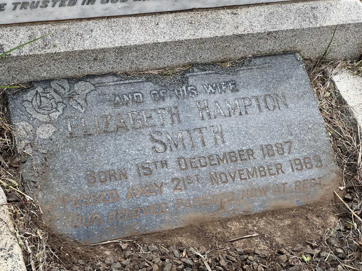 SMITH Elizabeth Hampton 1887-1963