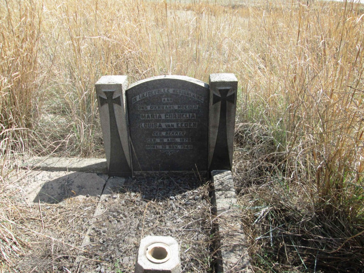 EEDEN Maria Cornelia Louisa, van nee BEKKER 1870-1948