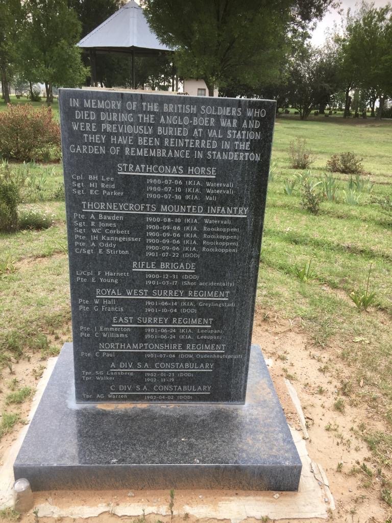 1. In memory of the British soldiers who died during the Anglo Boer War