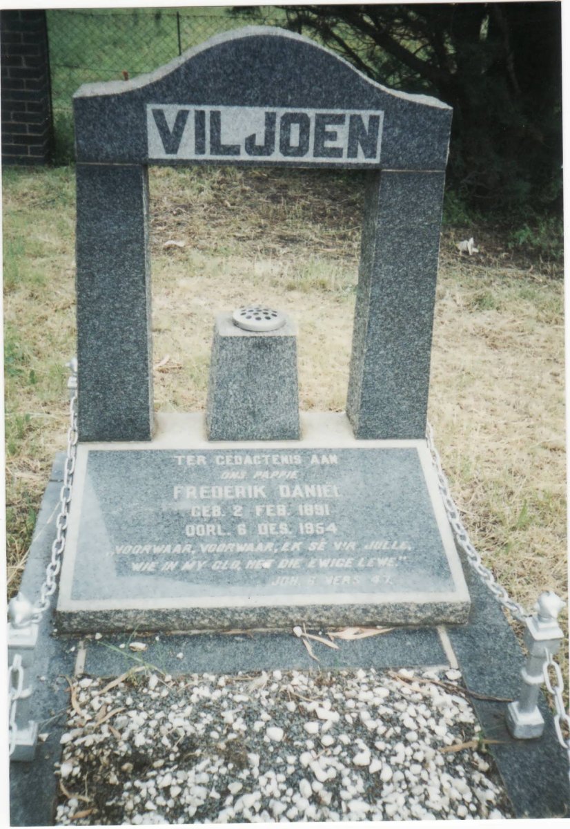 VILJOEN Frederik Daniel 1891-1954