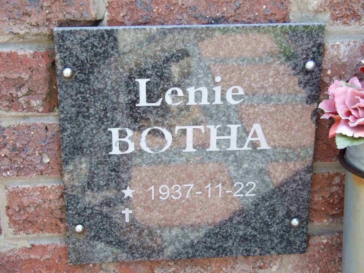 BOTHA Lenie 1937-