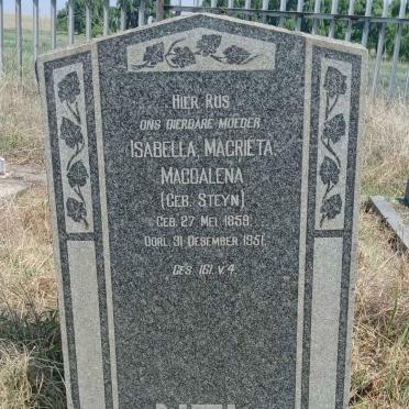 NEL Isabella Magrieta Magdalena nee STEYN 1859-1951