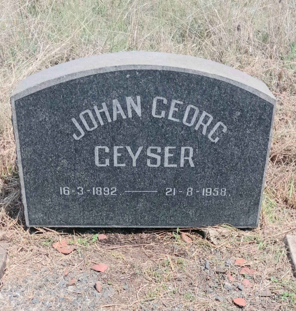 GEYSER Johan Georg 1892-1958