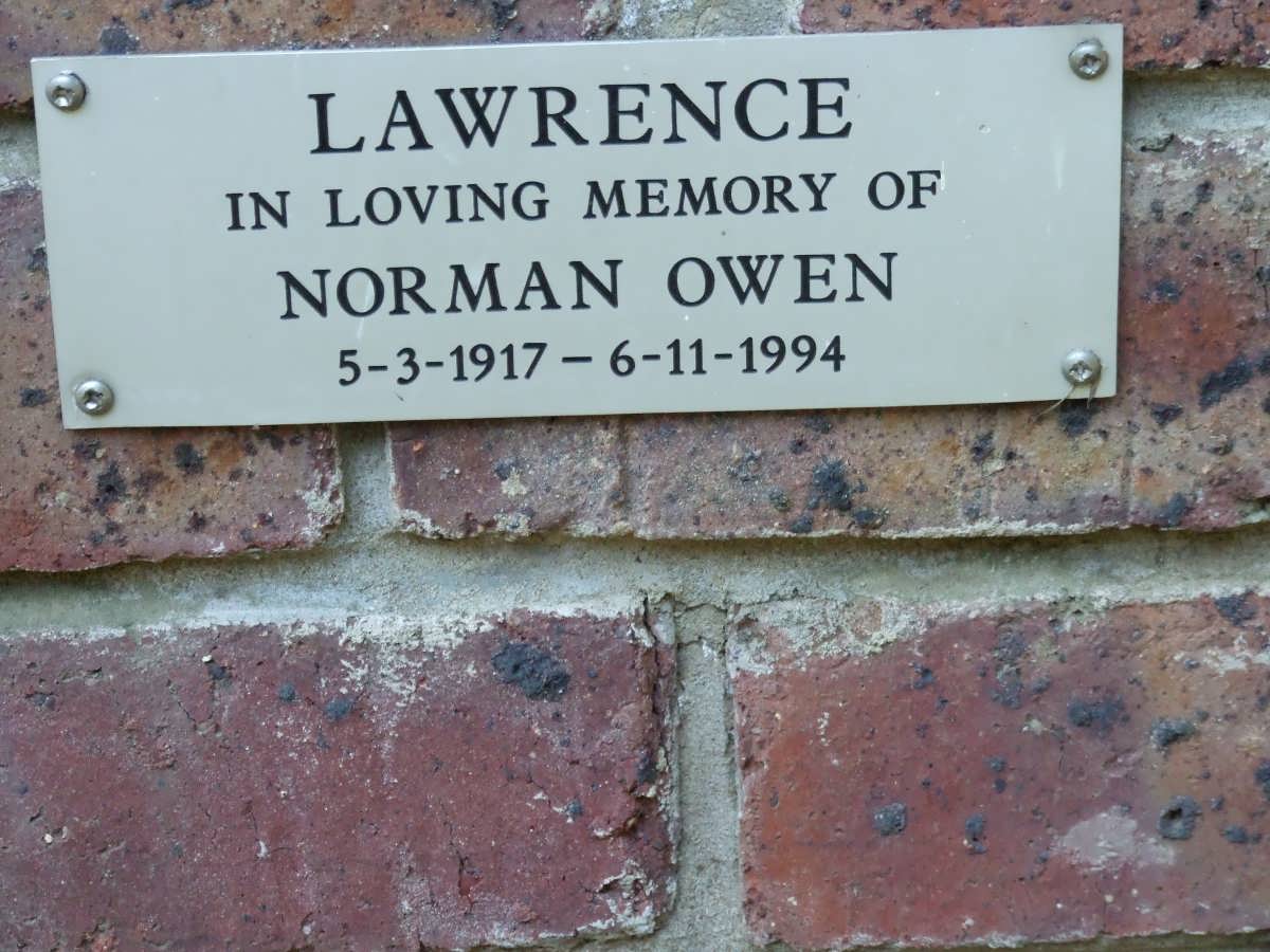 LAWRENCE Norman Owen 1917-1994