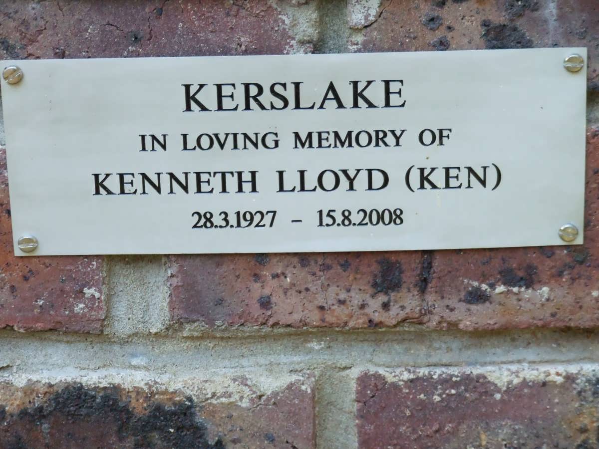KERSLAKE Kenneth Lloyd 1927-2008