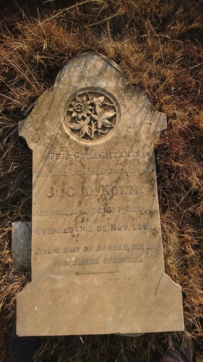 KOEN J.C.D. 1884-1918