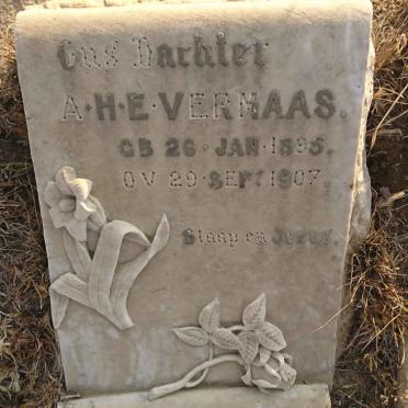 VERMAAS A.H.E. 1895-1907