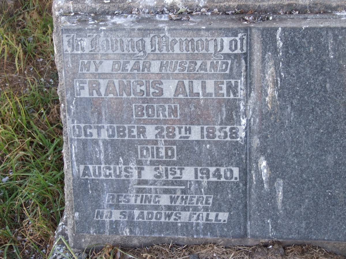 ALLEN Francis 1858-1940