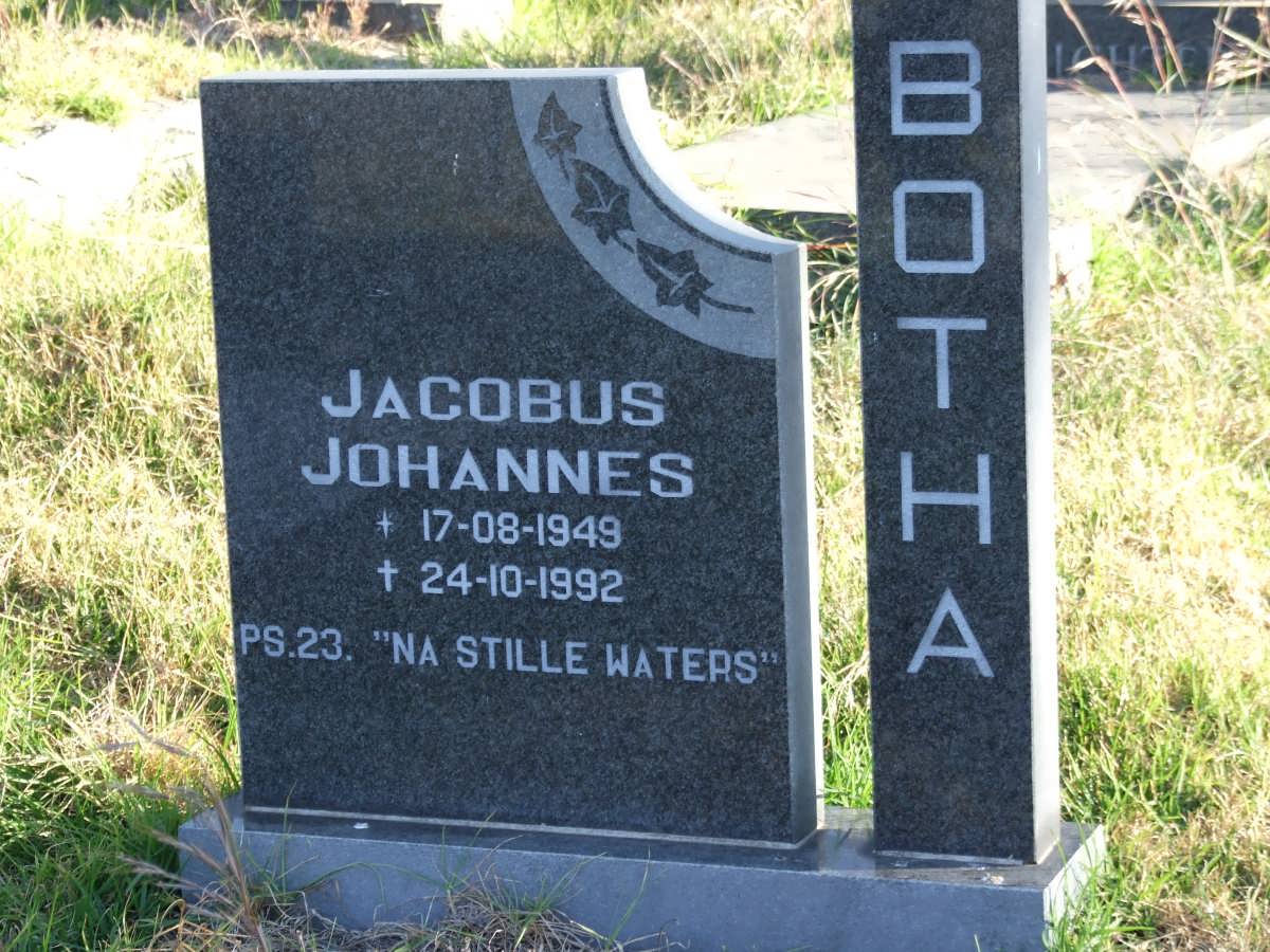 BOTHA Jacobus Johannes 1949-1992