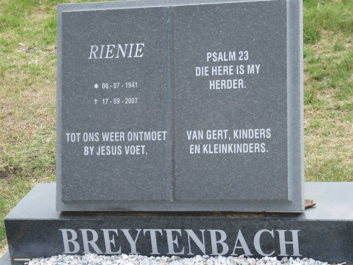 BREYTENBACH Rienie 1941-2007