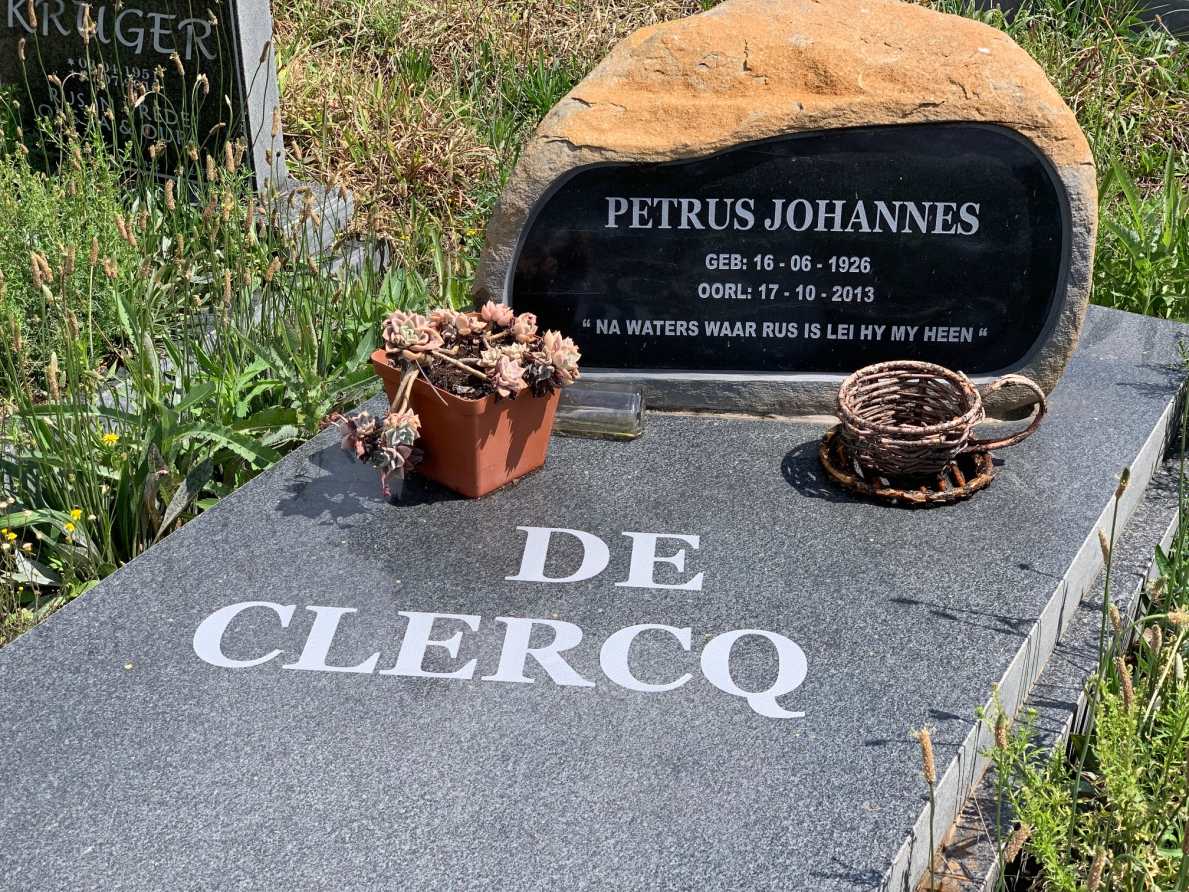 CLERCQ Petrus Johannes, de 1926-2013