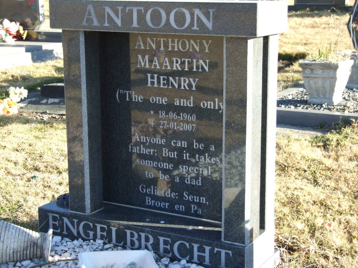 ENGELBRECHT Anthony Maartin Henry 1960-2007