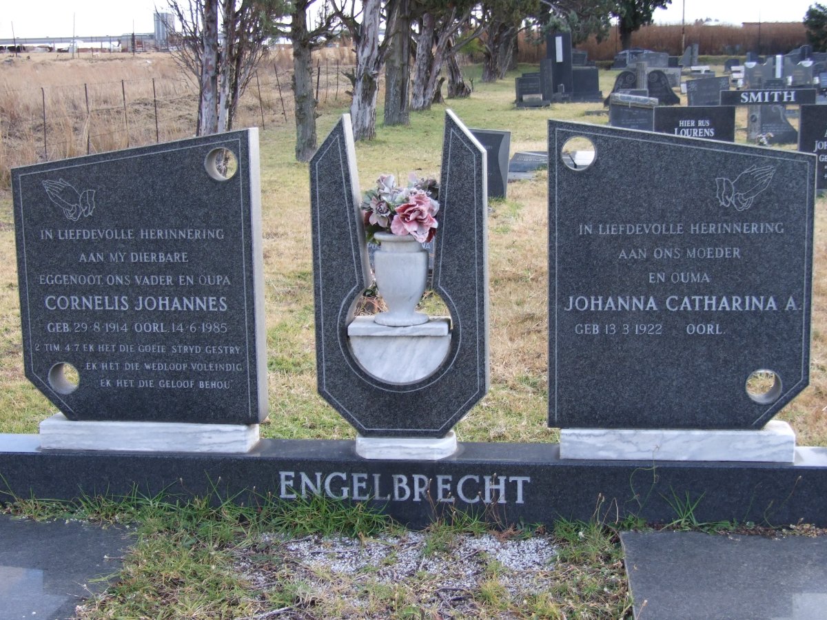ENGELBRECHT Cornelis Johannes 1914-1985 &amp; Johanna Catharina A. 1922-