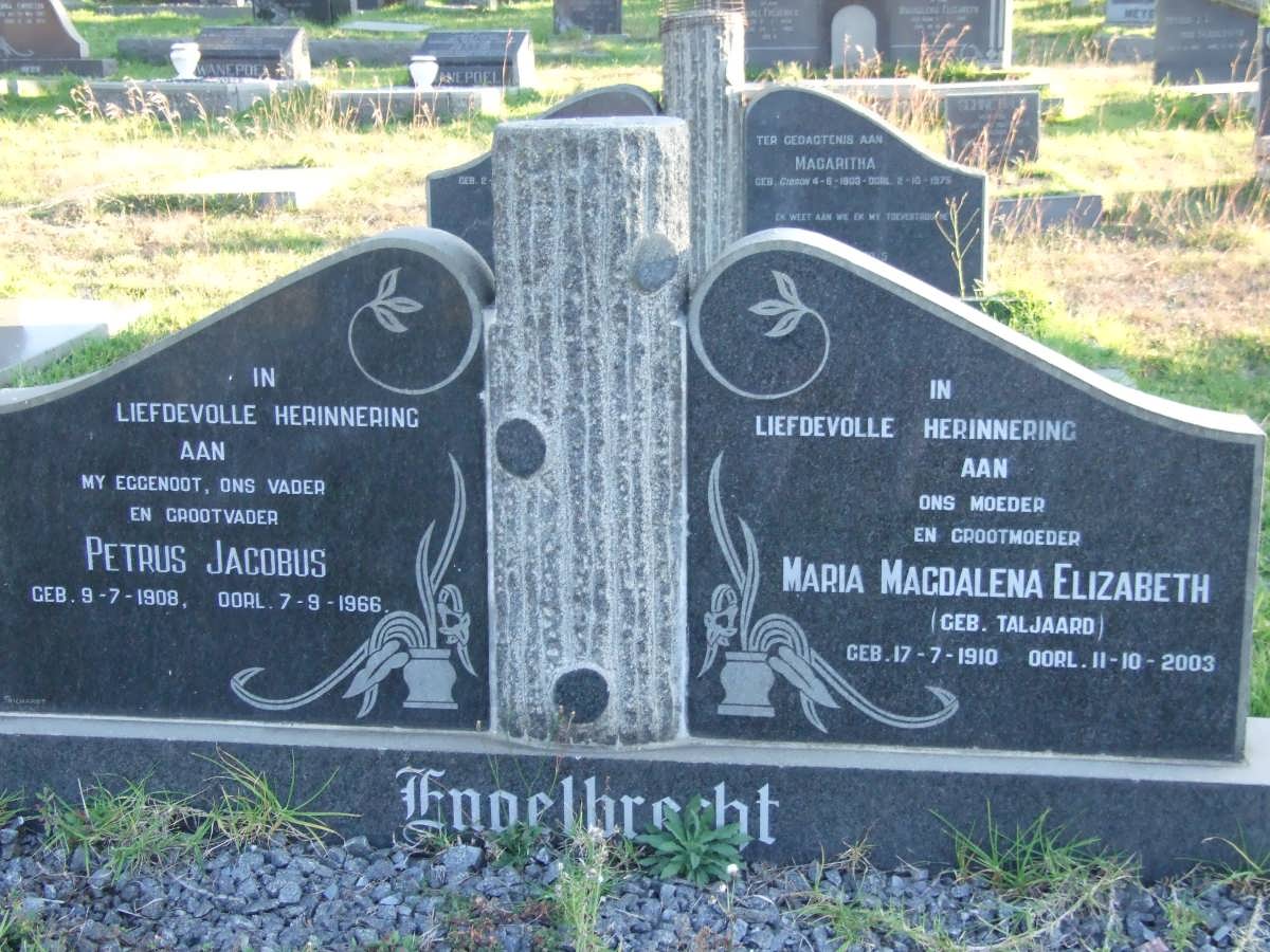 ENGELBRECHT Petrus Jacobus 1908-1966 &amp; Maria Magdalena Elizabeth TALJAARD 1910-2003