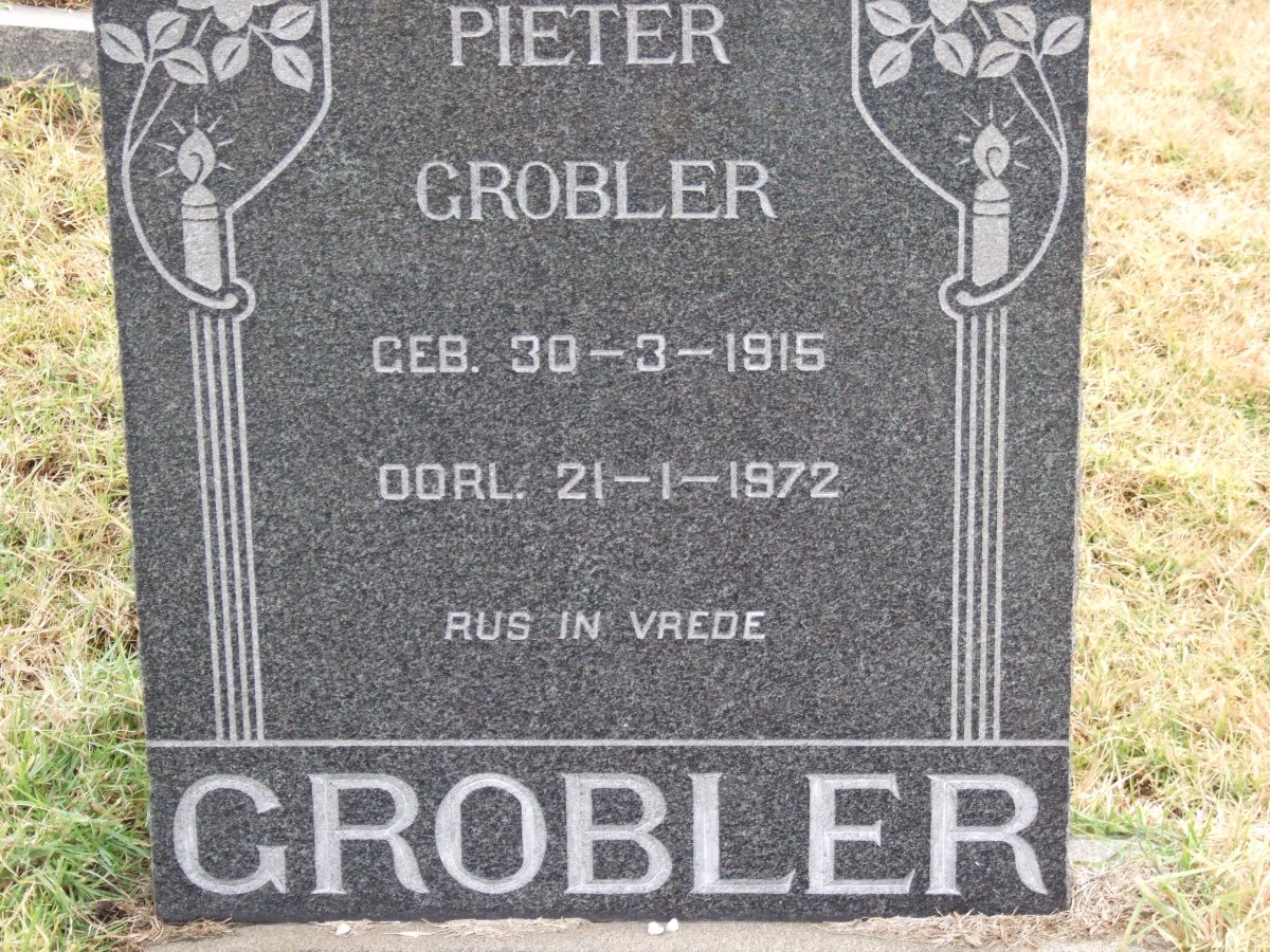 GROBLER Pieter 1915-1972