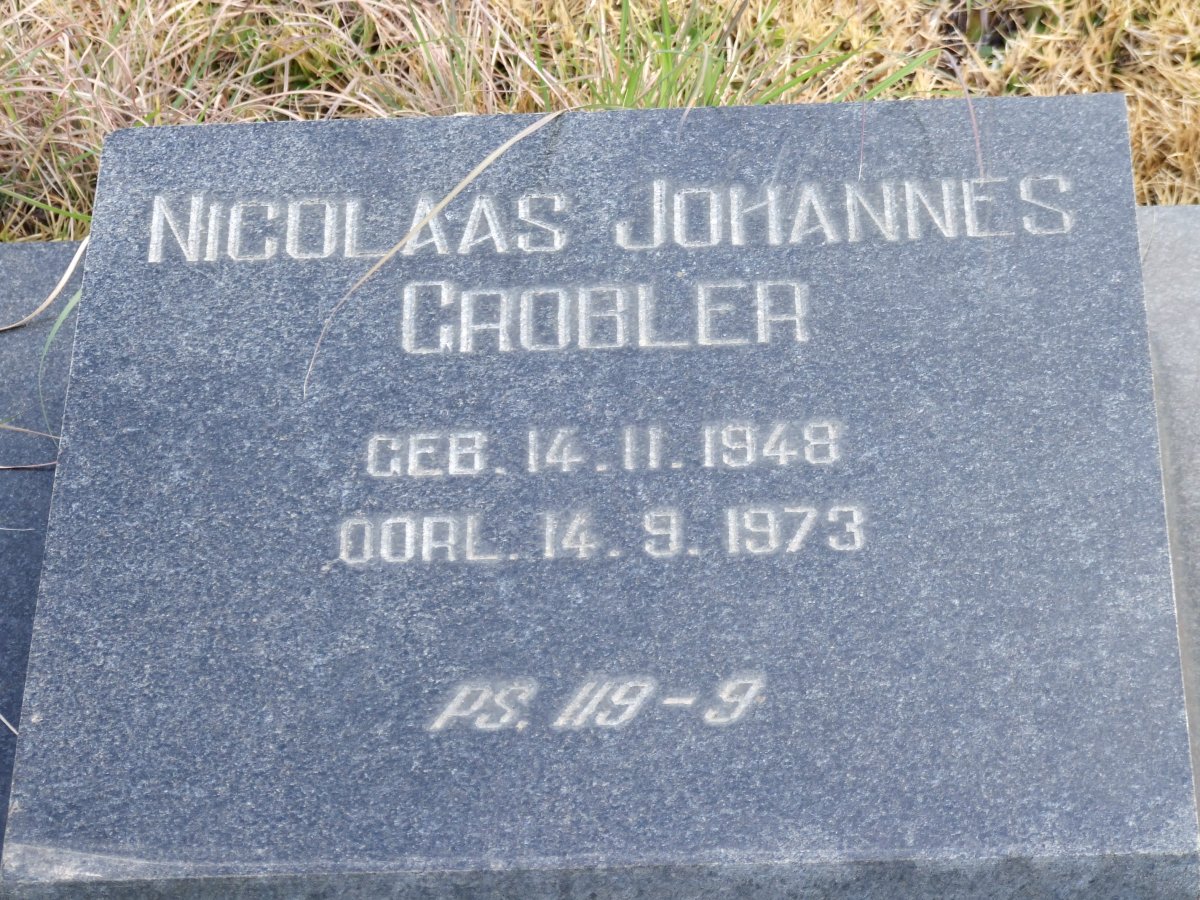 GROBLER Nicolaas Johannes 1948-1973
