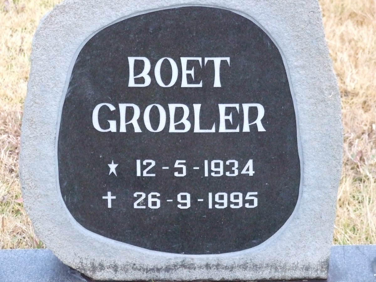 GROBLER Boet 1934-1995