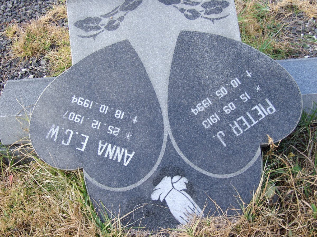 GREYLING Pieter J. 1913-1994 &amp; Anna E.C.W. 1907-1994