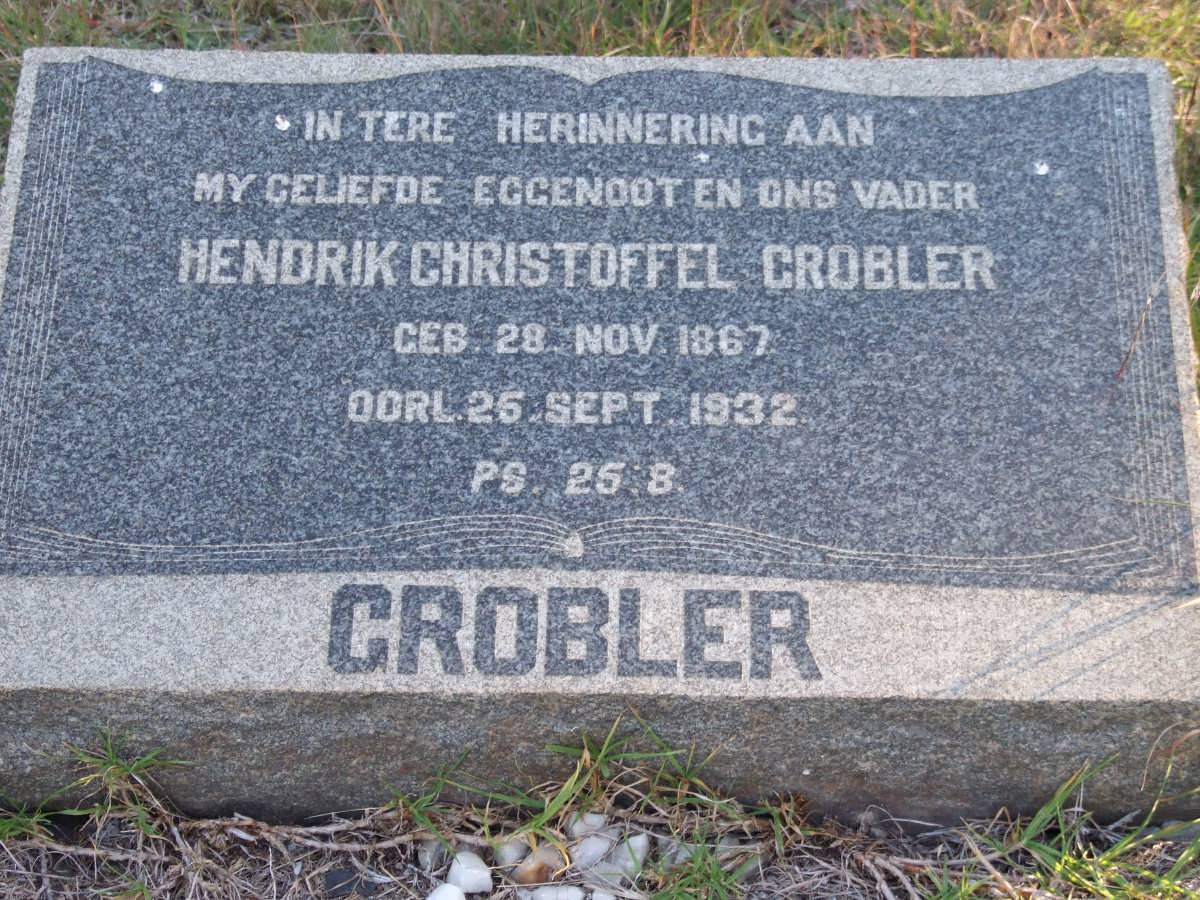 GROBLER Hendrik Christoffel 1867-1932