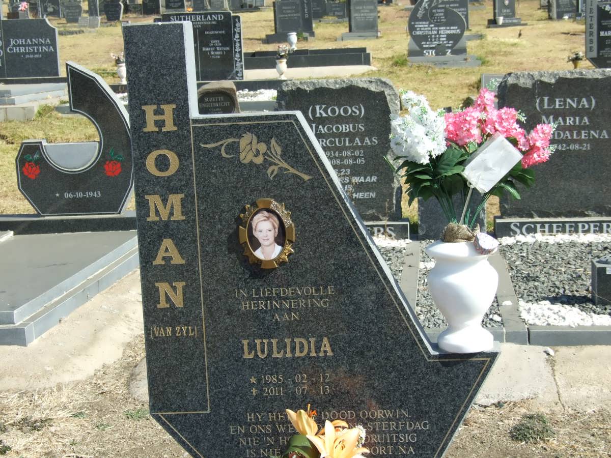 HOMAN Lulidia nee VAN ZYL 1985-2011