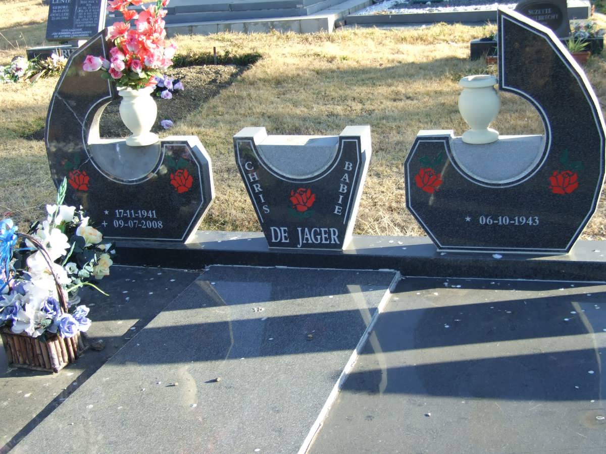 JAGER Chris, de 1941-2008 &amp; Babie 1943-