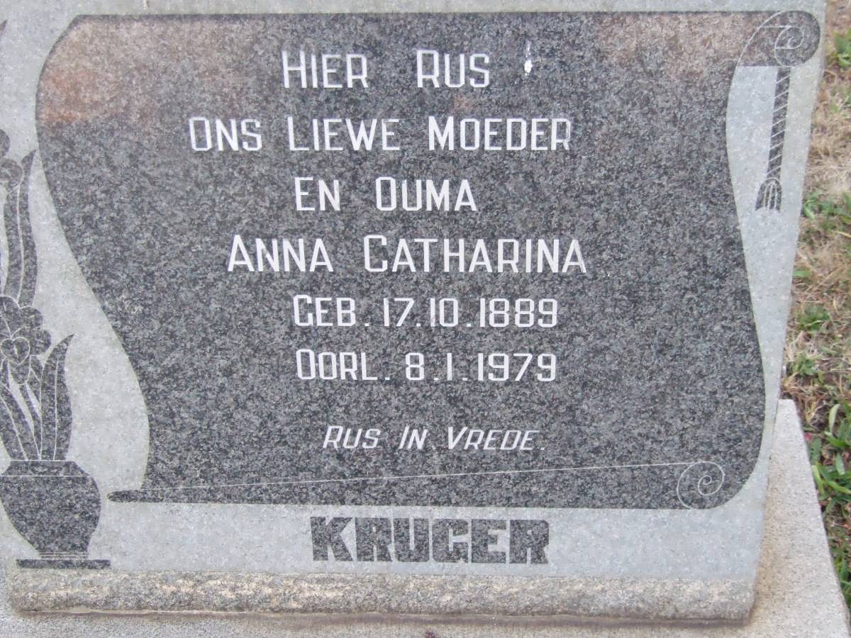 KRUGER Anna Catharina 1889-1979