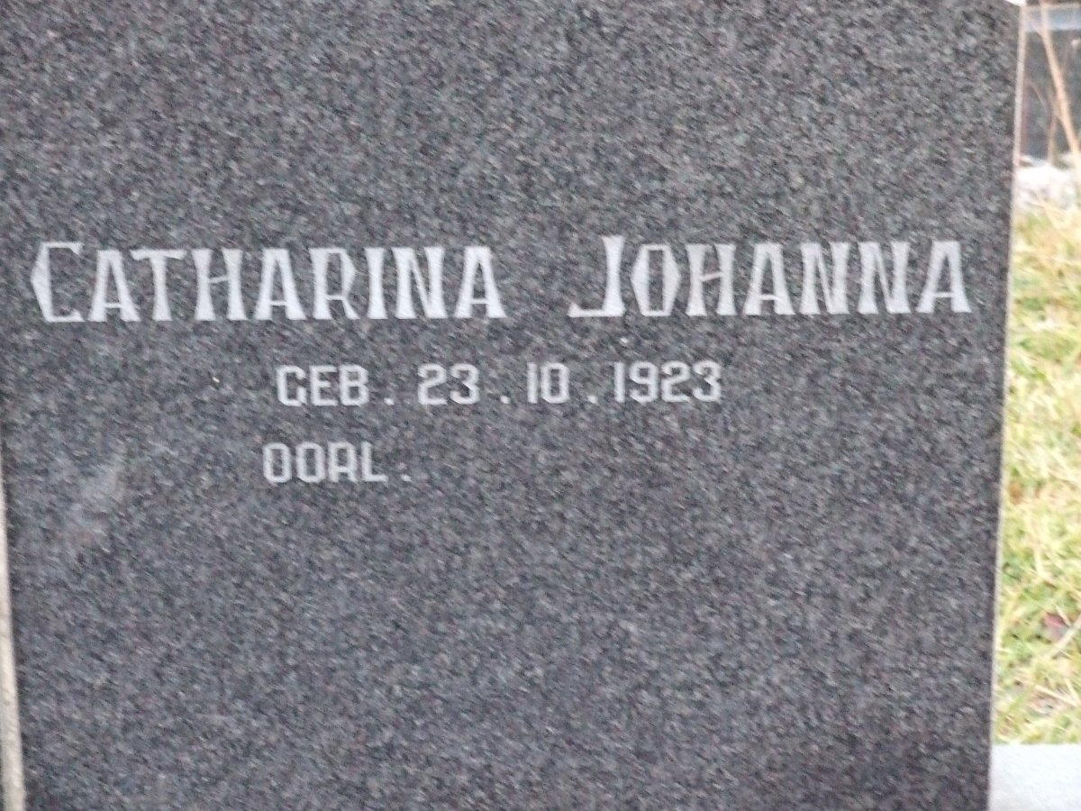 KRUGER Catharina Johanna 1923-