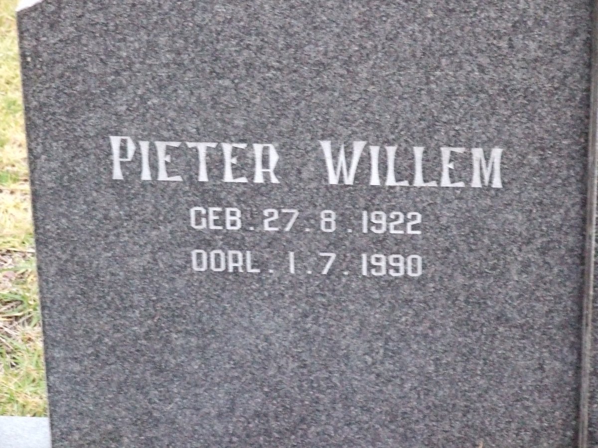 KRUGER Pieter Willem 1922-1930