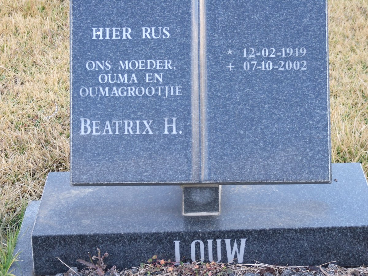 LOUW Beatrix H. 1919-2002
