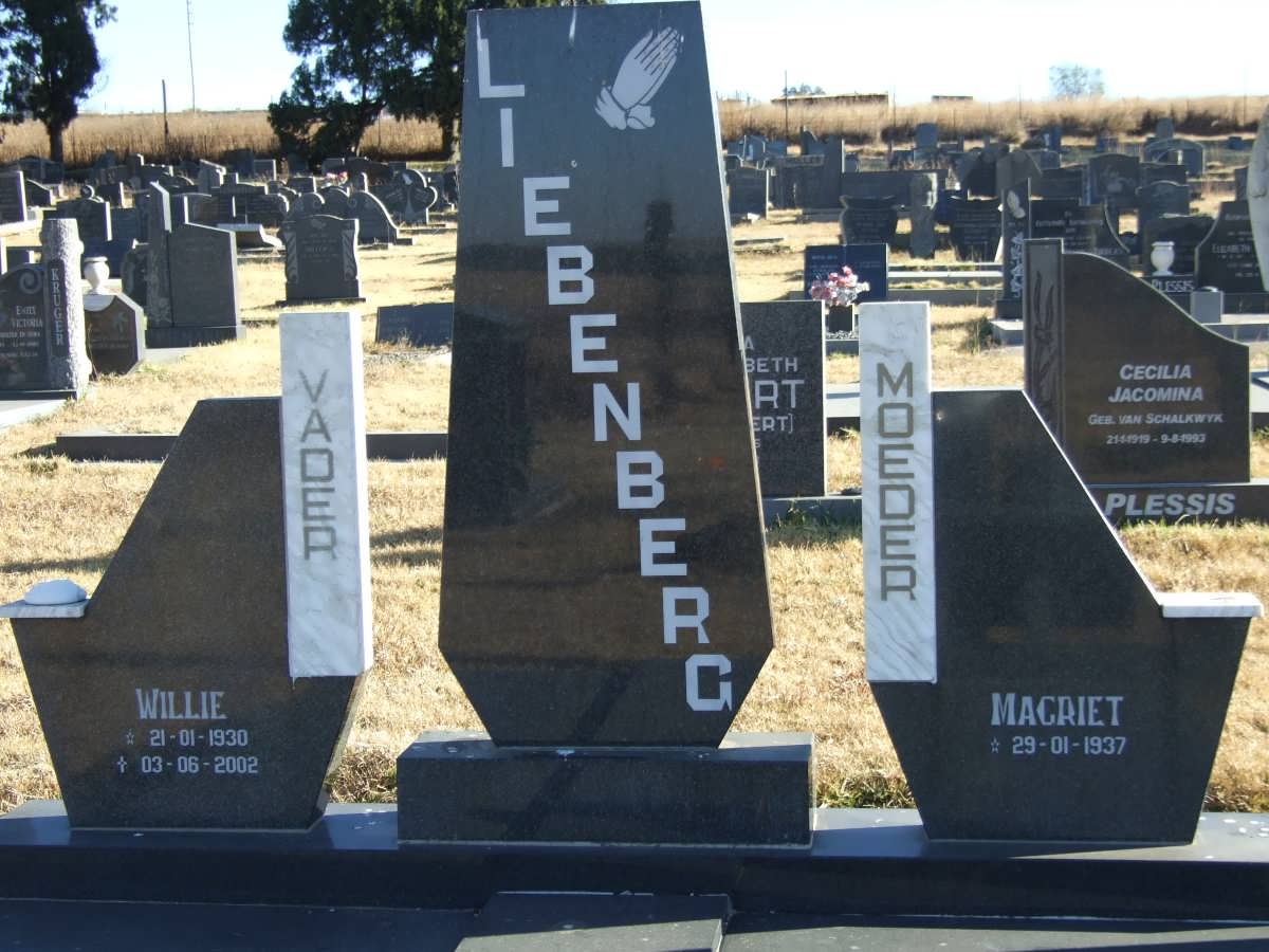 LIEBENBERG Willie 1930-2002 &amp; Magriet 1937-