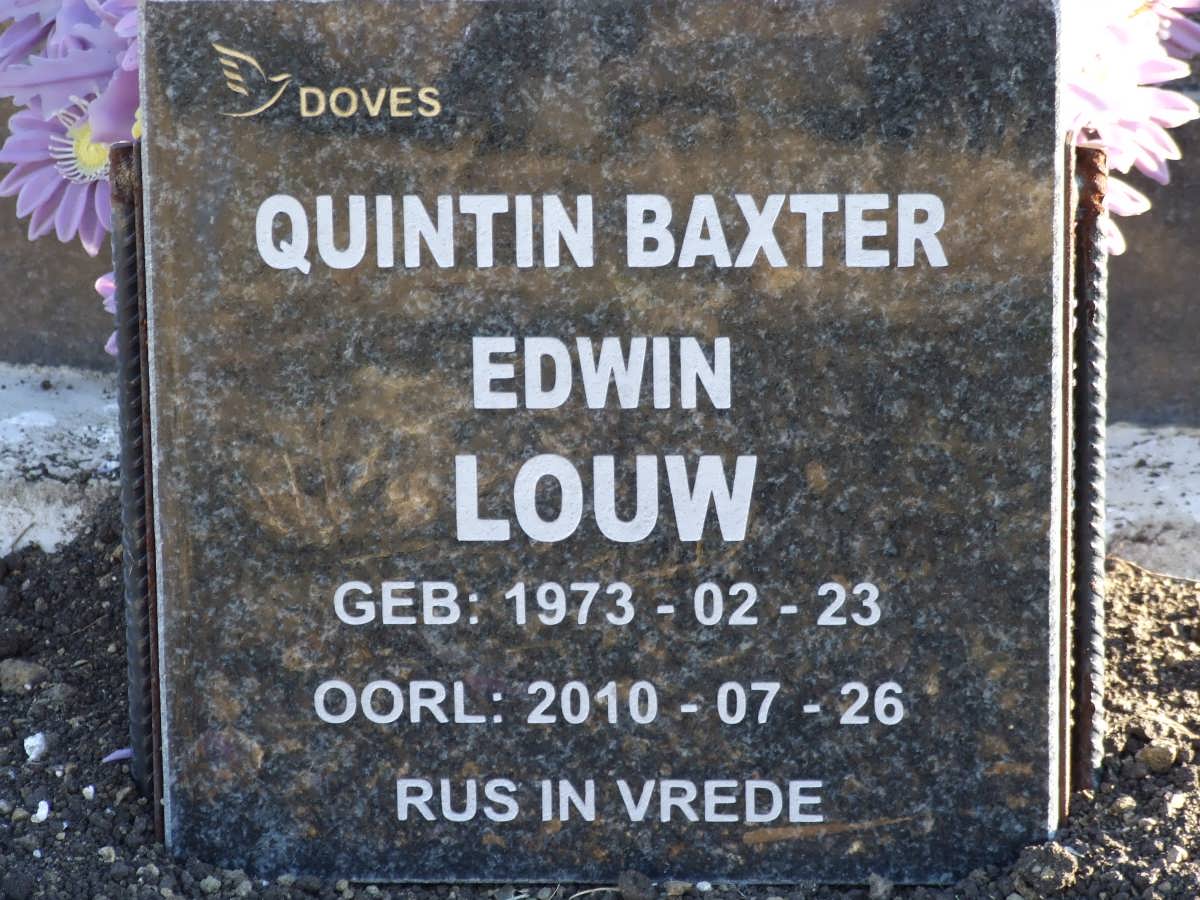 LOUW Quintin Baxter Edwin 1973-2010