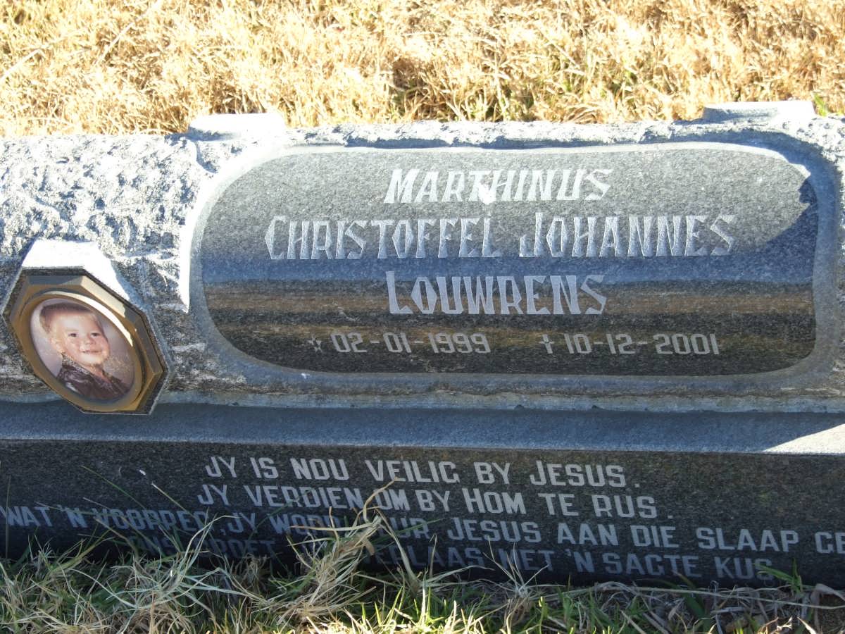 LOUWRENS Marthinus Christoffel Johannes 1999-2001
