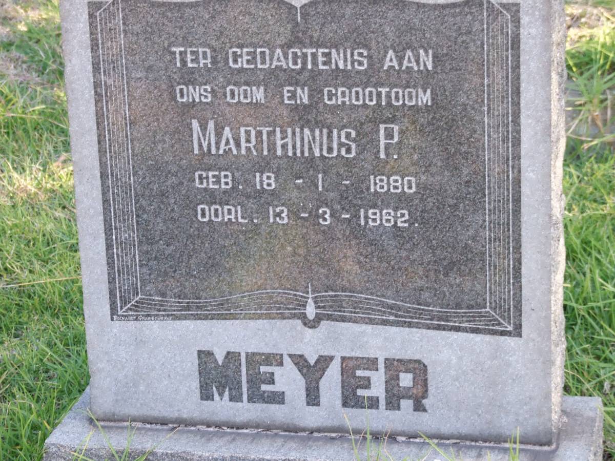 MEYER Marthinus P. 1880-1962