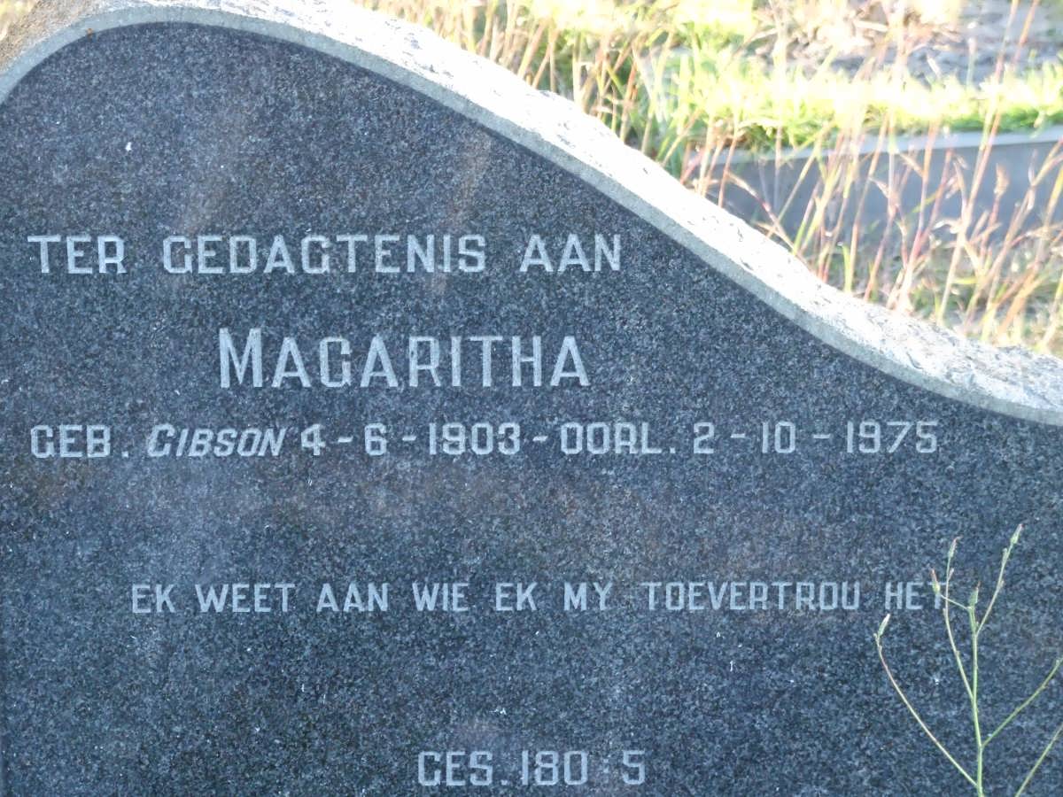 MEYER Magaritha nee GIBSON 1903-1975