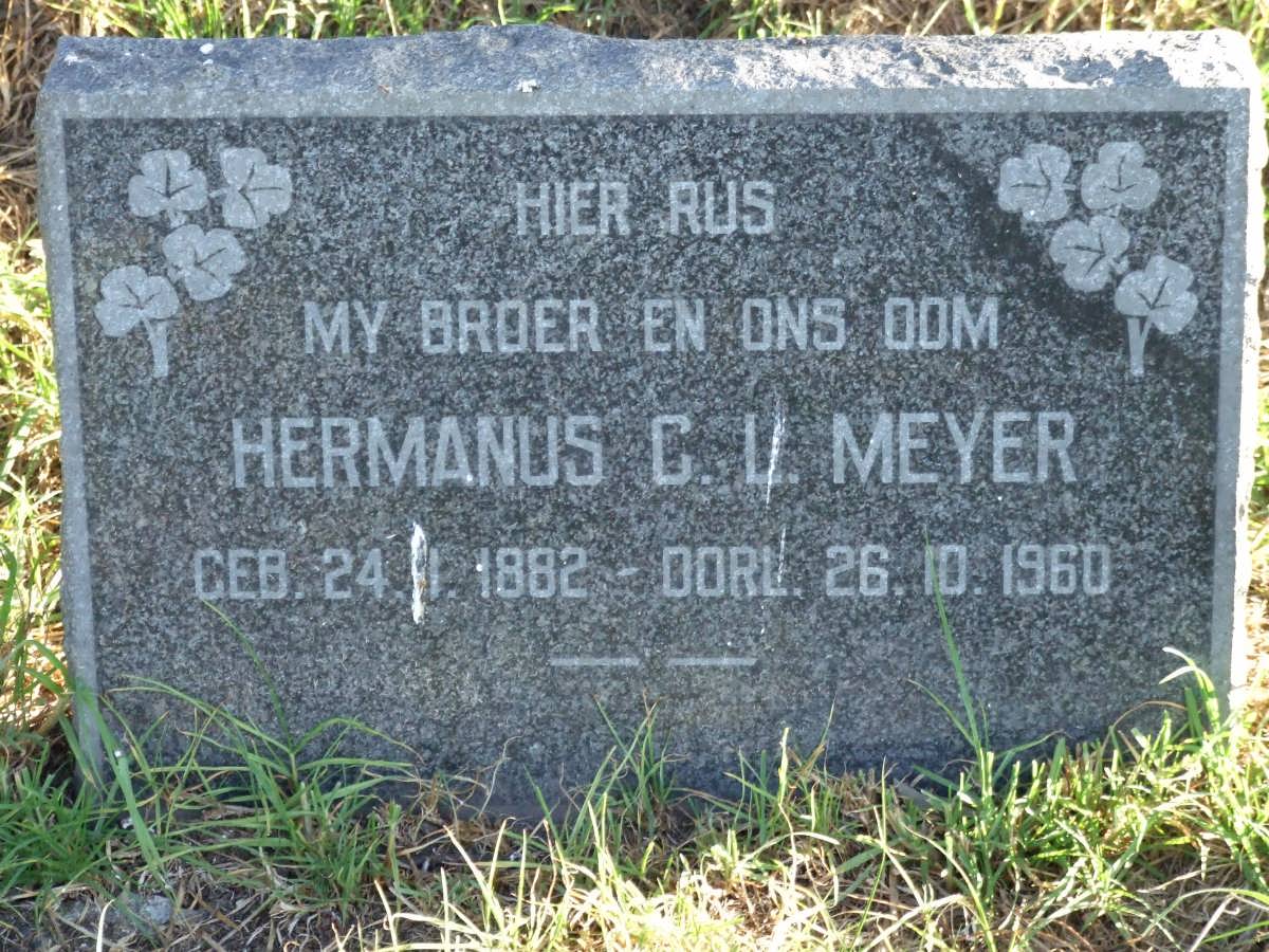 MEYER Hermanus C.L. 1882-1960