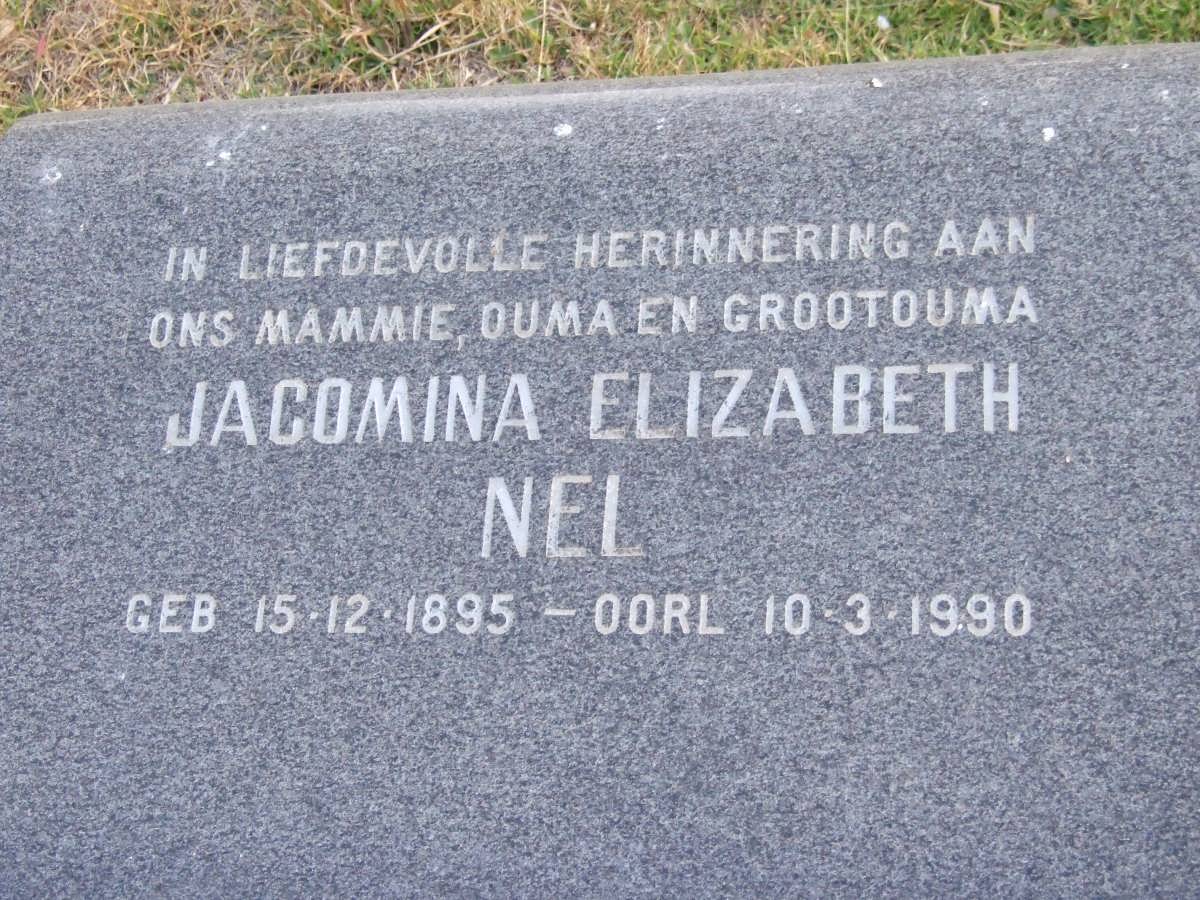 NEL Jacomina Elizabeth 1895-1990