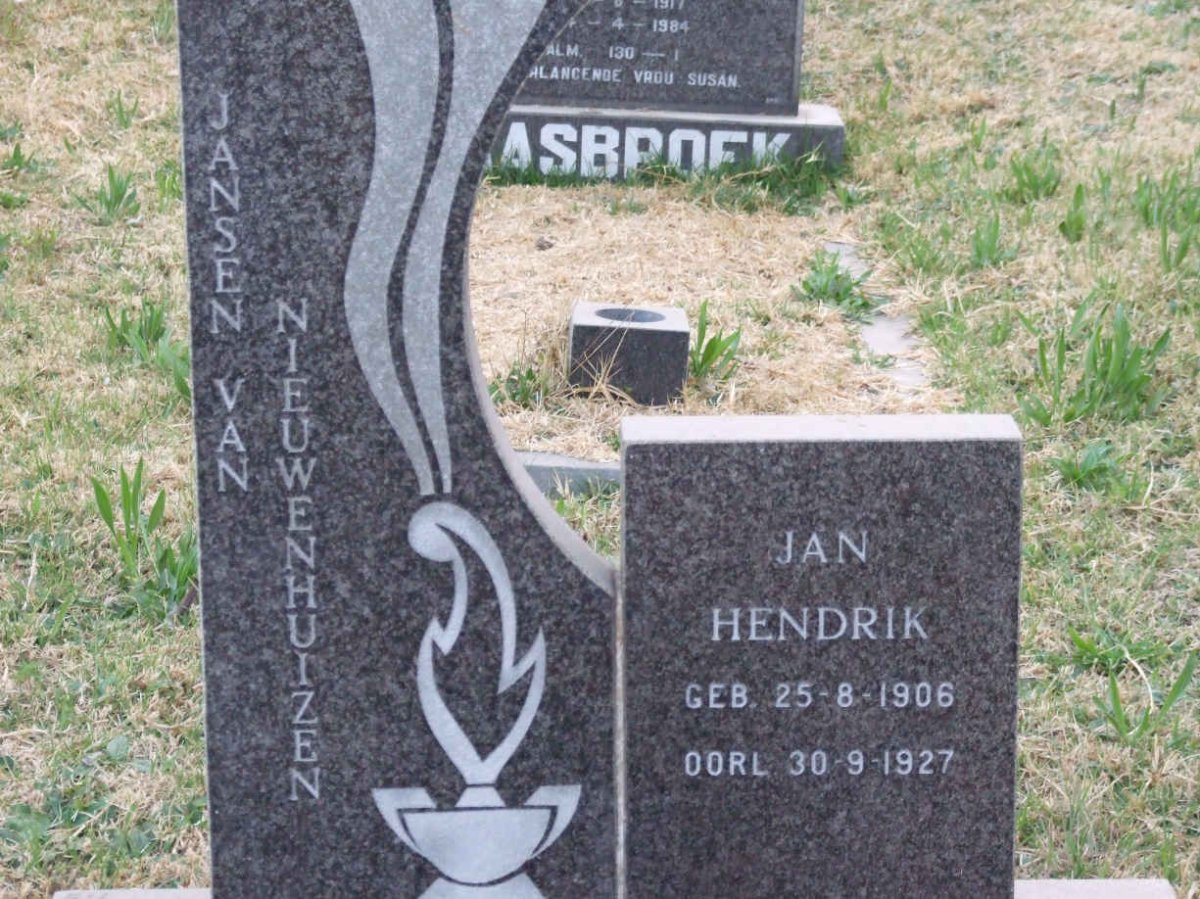 NIEUWENHUIZEN Jan Hendrik, Jansen van 1906-1927