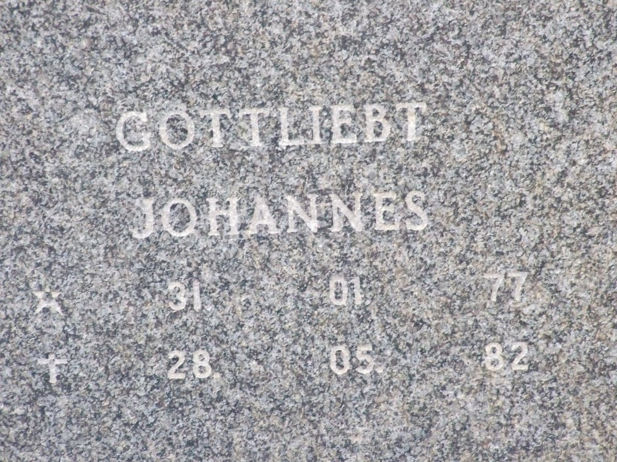 NIEMAND Gottliebt Johannes 1977-1982